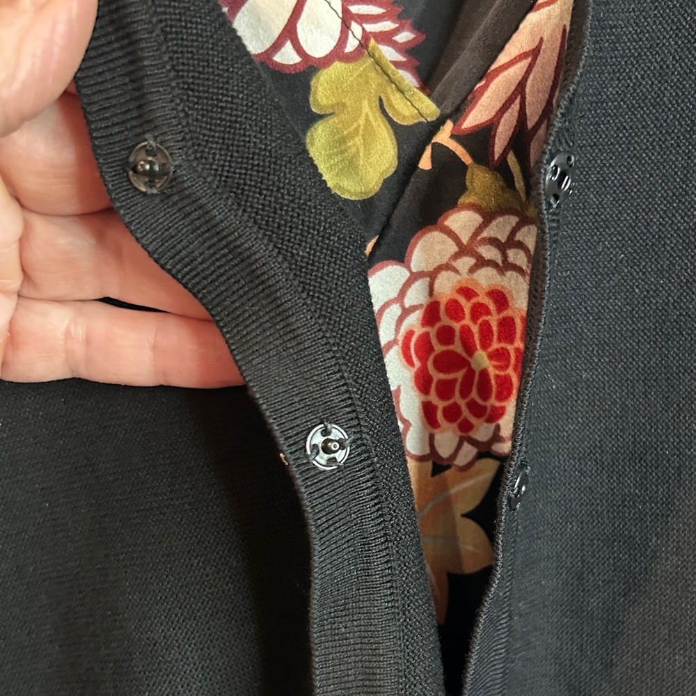 ba&sh Cropped Santana Knit Cardigan With Rhinestone Buttons - Picture 12 of 13